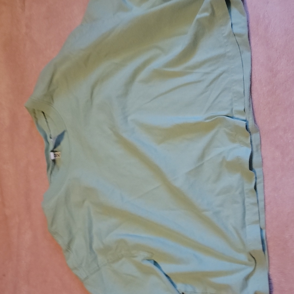 H&M mint cropped tee